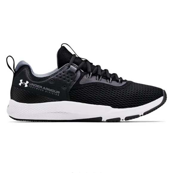 Under Armour Men's Black Charged Focus Training Athletic Sneaker Shoes Size 12 - Picture 2 of 13